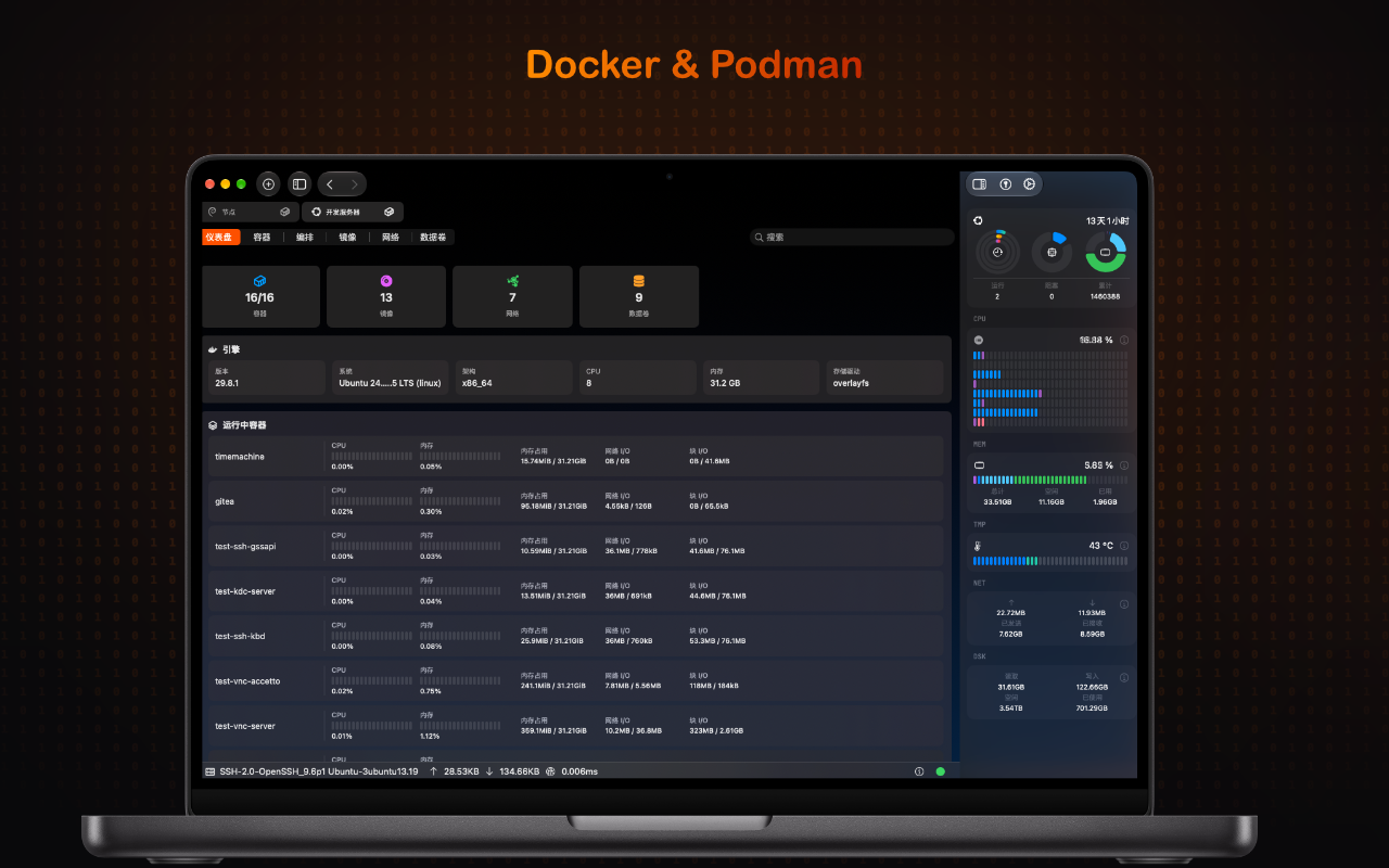 FoxTerm Docker and Podman Dashboard